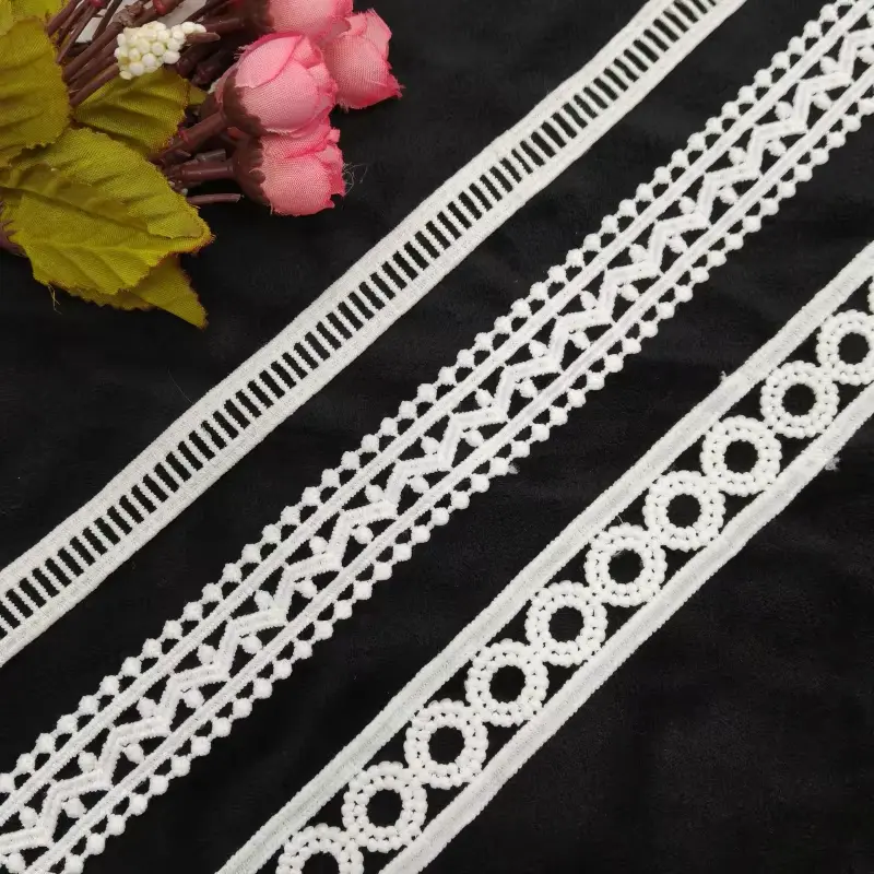 Customized White Milk Silk Embroidery Lace Vintage Chemical Lace For Wedding Dresses Shoes And Other Clothing Accessories Customized White Milk Silk Embroidery Lace Vintage Chemical Lace For Wedding Dresses Shoes And Other Clothing Accessories