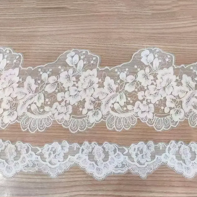 Wholesale Classic Exquisite Mesh Polyester Embroidered Lace For Women S Clothing