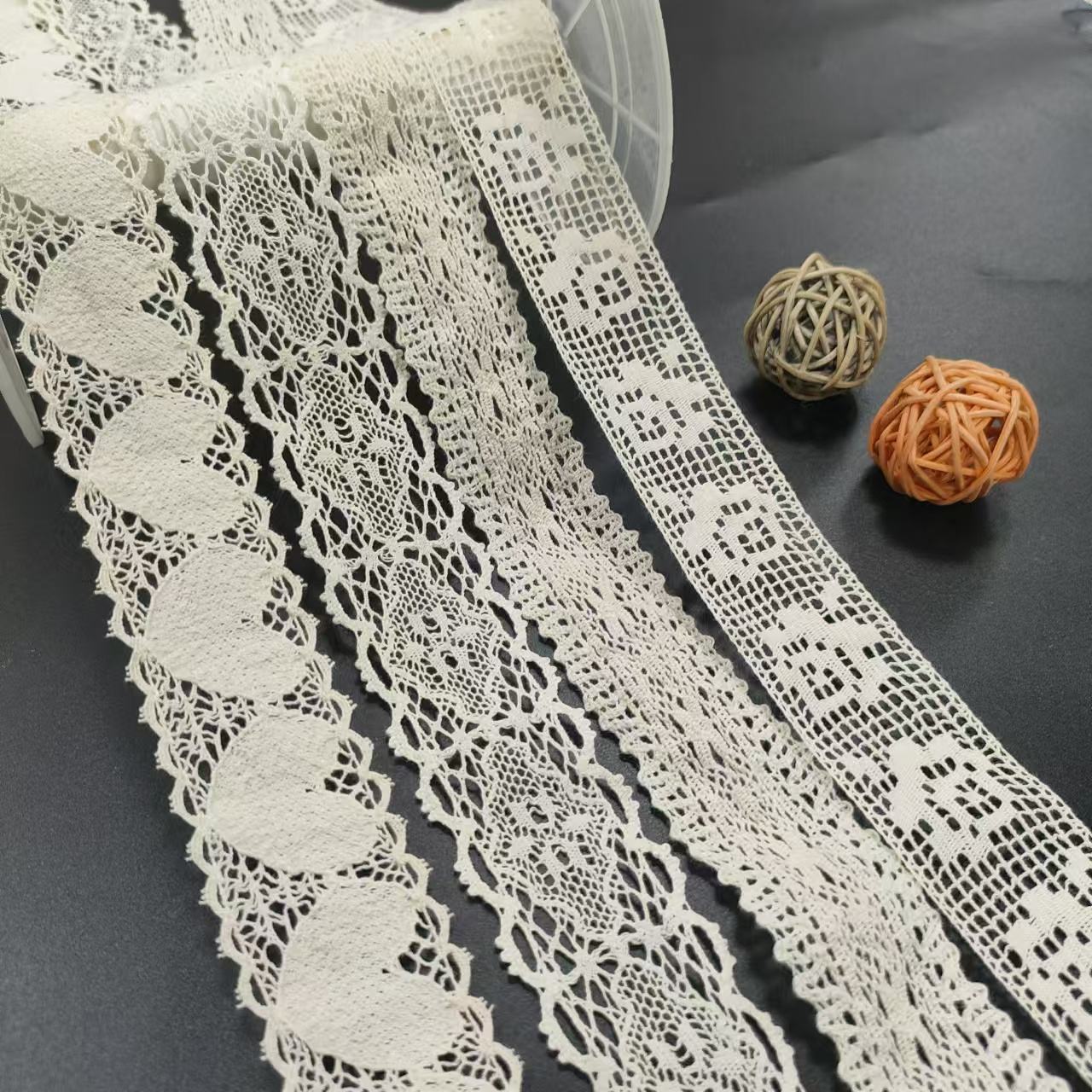 Bán 100% Lása Cróiseáin Baile Átha Troim Croise Lace Cúng