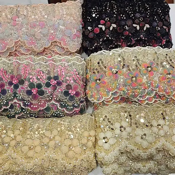 Lása Bróidnithe Ildathanna le Lása Bróidnéireachta Barcode Bláthanna Ribín Feadán Feirbín 3D